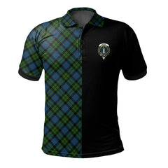 MacKay Modern Tartan Polo Shirt Half of Me - Cross Style