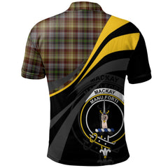 MacKay of Strathnaver Tartan Polo Shirt - Royal Coat Of Arms Style