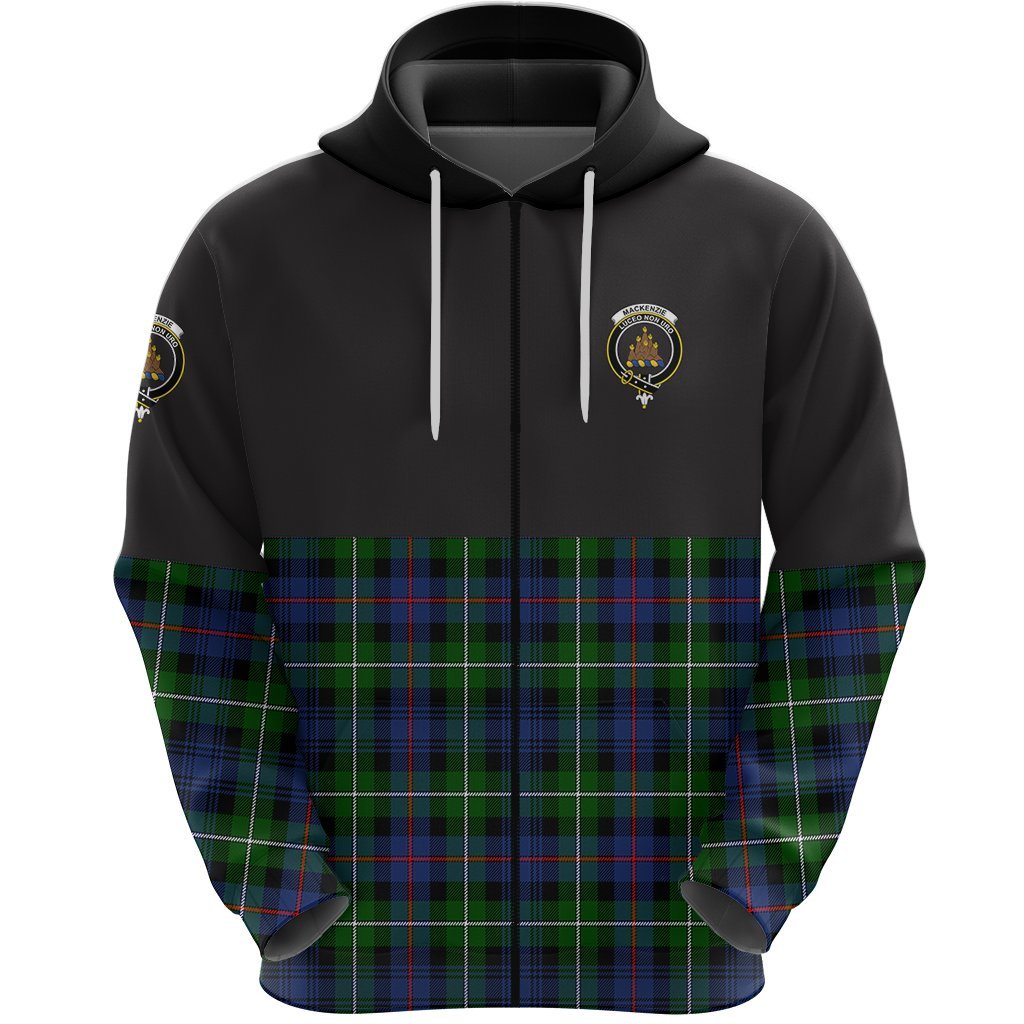 MacKenzie Modern Clan Half Of Tartan Zipper Hoodie