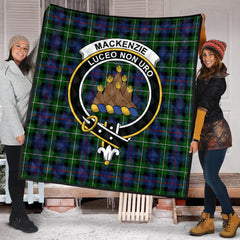 MacKenzie Modern Tartan Crest Quilt