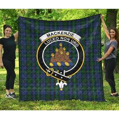 MacKenzie Vestiarium Scoticum Tartan Crest Quilt