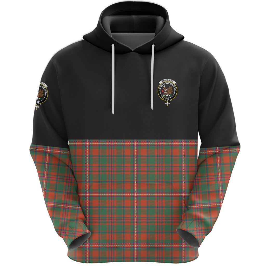 MacKinnon Ancient Clan Half Of Tartan Hoodie