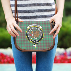MacKinnon Hunting Ancient Tartan Crest Saddle Handbags