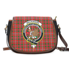 MacKinnon Modern Tartan Crest Saddle Handbags
