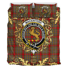 MacKintosh 03 Tartan Crest Bedding Set - Golden Thistle Style