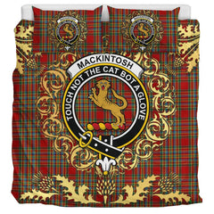 MacKintosh 03 Tartan Crest Bedding Set - Golden Thistle Style