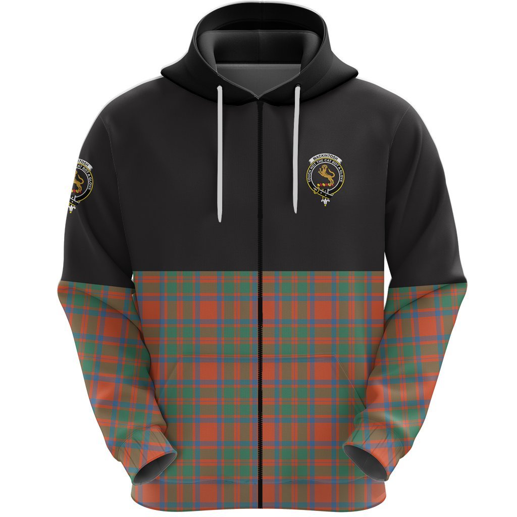 MacKintosh Ancient Clan Half Of Tartan Zipper Hoodie