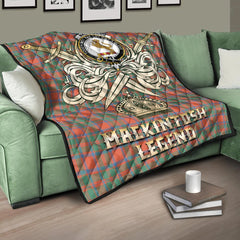 MacKintosh Ancient Tartan Crest Legend Gold Royal Premium Quilt