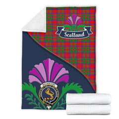 MacKintosh Tartan Crest Premium Blanket - Thistle Style