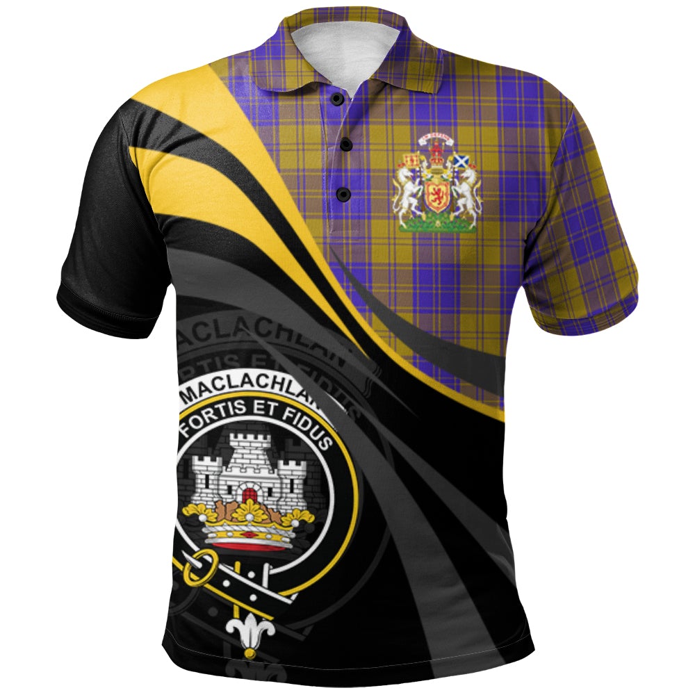 MacLachlan 05 Tartan Polo Shirt - Royal Coat Of Arms Style