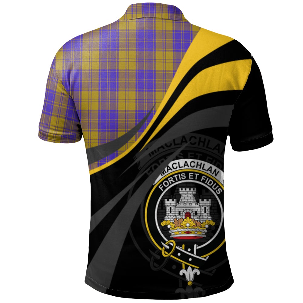 MacLachlan 05 Tartan Polo Shirt - Royal Coat Of Arms Style