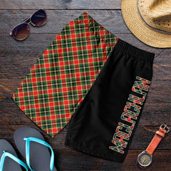 MacLachlan Hunting Modern Tartan Crest Men's Short - Cross Style
