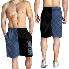 MacLaine of Loch Buie Hunting Ancient Tartan Crest Men's Short - Cross Style