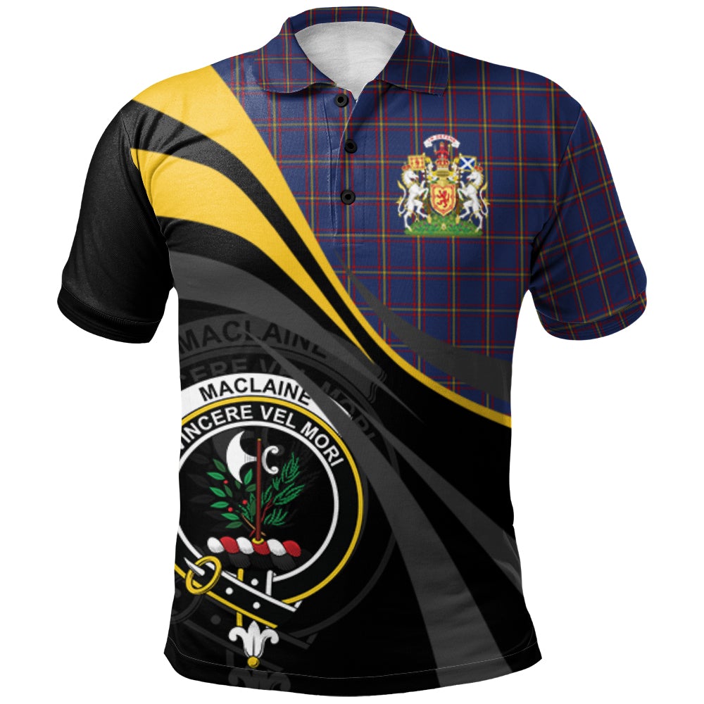 MacLaine of Lochbuie Tartan Polo Shirt - Royal Coat Of Arms Style