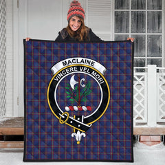 MacLaine of Lochbuie Tartan Crest Quilt