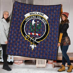 MacLaine of Lochbuie Tartan Crest Quilt