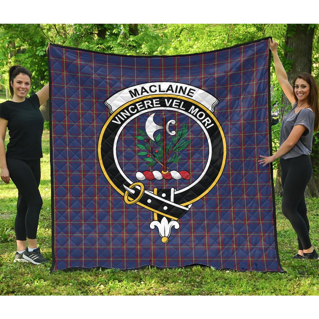 MacLaine of Lochbuie Tartan Crest Quilt