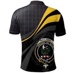 MacLaine of Lochbuie Hunting Tartan Polo Shirt - Royal Coat Of Arms Style