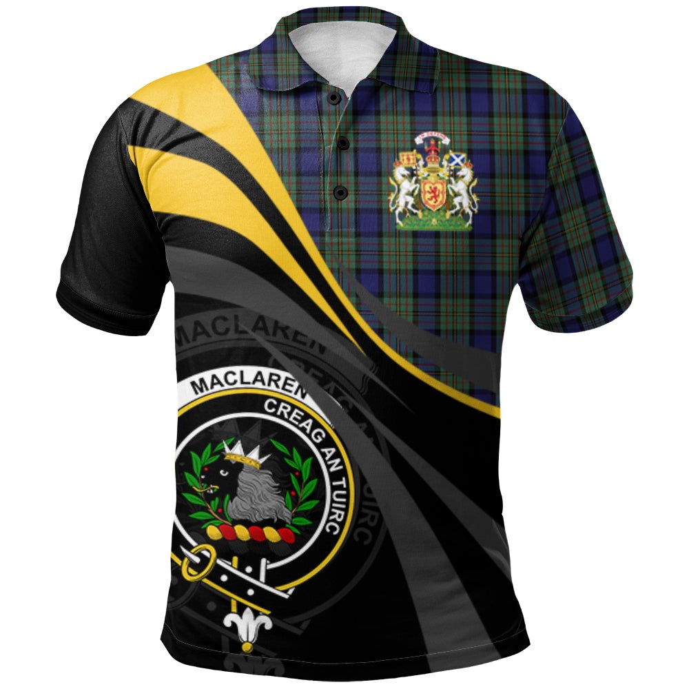 MacLaren 01 Tartan Polo Shirt - Royal Coat Of Arms Style