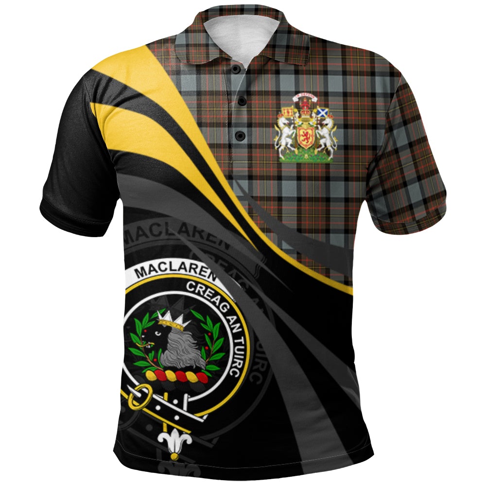 MacLaren Weathered Tartan Polo Shirt - Royal Coat Of Arms Style