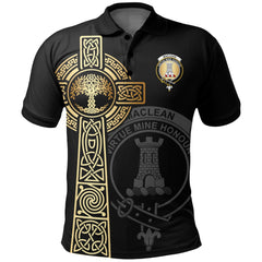 MacLean Clan Unisex Polo Shirt - Celtic Tree Of Life