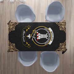 MacLean Crest Tablecloth - Black Style