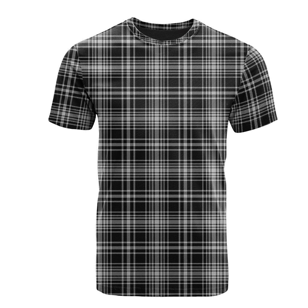 MacLean Black and White Tartan T-Shirt