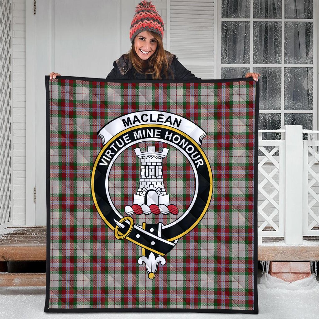 MacLean Dress Tartan Crest Quilt