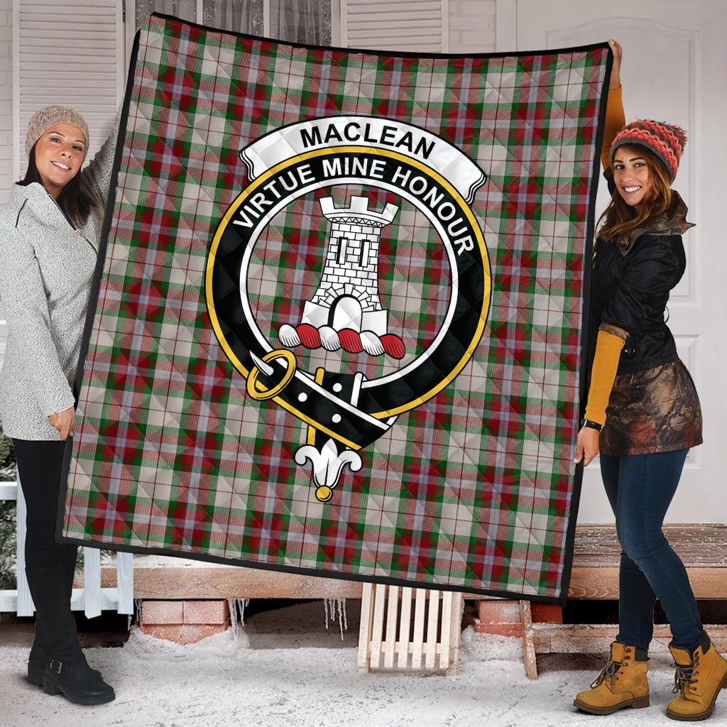 MacLean Dress Tartan Crest Quilt