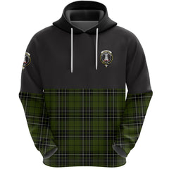 MacLean Hunting Clan Half Of Tartan Hoodie