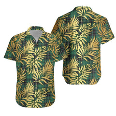 MacLean Hunting Ancient Tartan Vintage Leaves Hawaiian Shirt