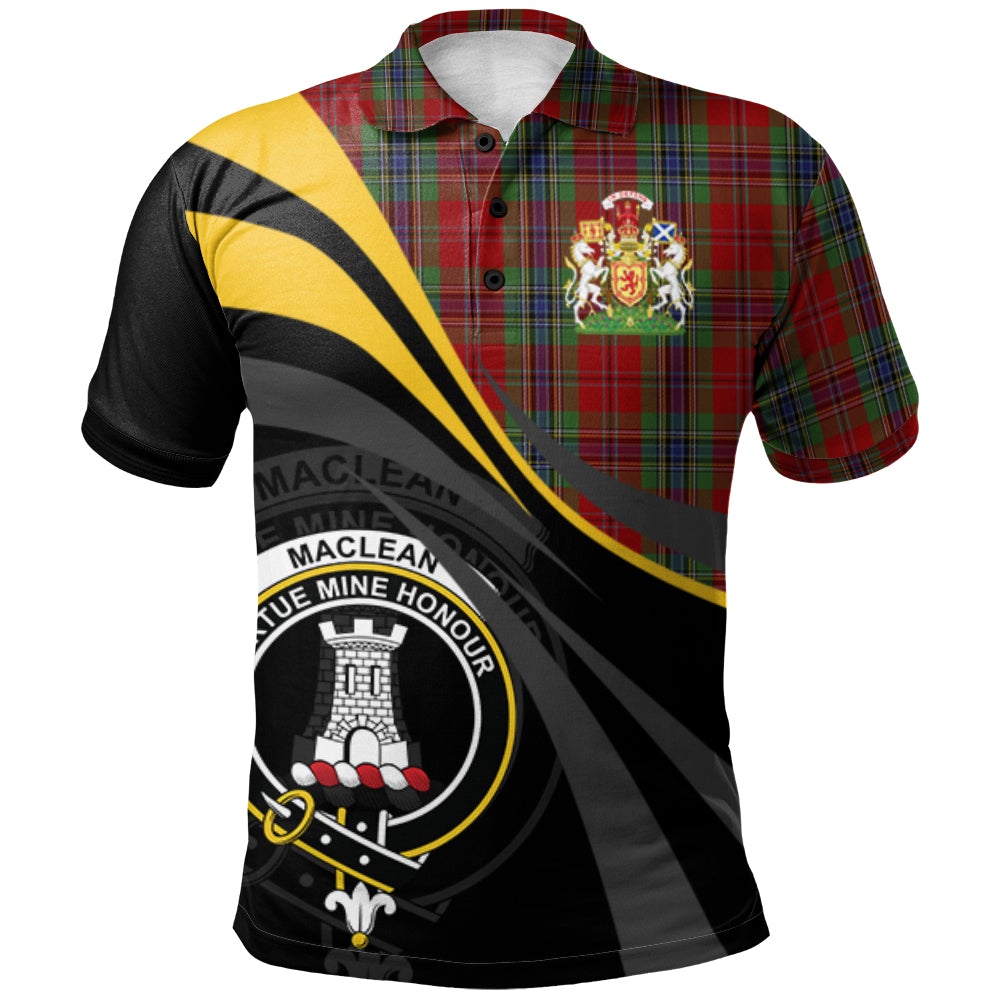 MacLean of Duart Tartan Polo Shirt - Royal Coat Of Arms Style