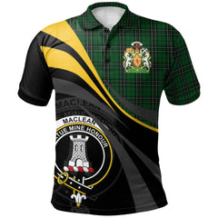 MacLean of Duart Hunting Tartan Polo Shirt - Royal Coat Of Arms Style