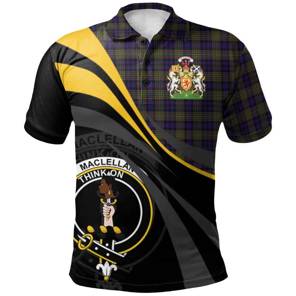MacLellan Tartan Polo Shirt - Royal Coat Of Arms Style