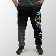 MacLellan Ancient Tartan Crest Jogger Sweatpants - Alba Celtic Style