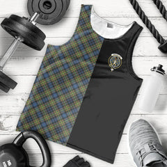 MacLellan Ancient Tartan Crest Men's Tank Top - Cross Style