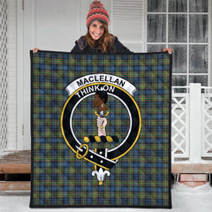 MacLellan Ancient Tartan Crest Quilt