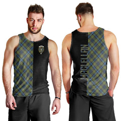 MacLellan Ancient Tartan Crest Men's Tank Top - Cross Style