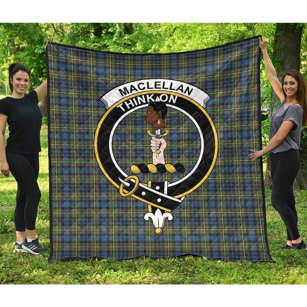 MacLellan Ancient Tartan Crest Quilt