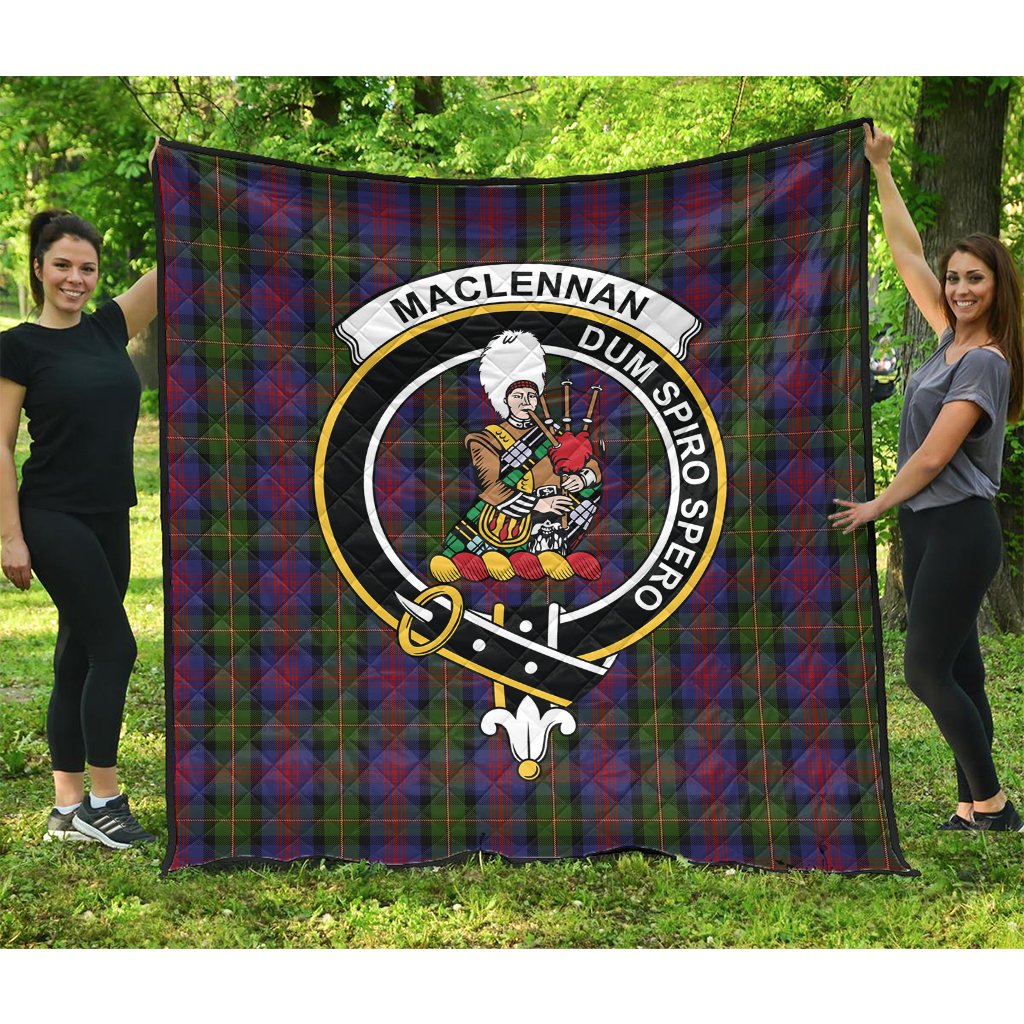 MacLennan Tartan Crest Quilt