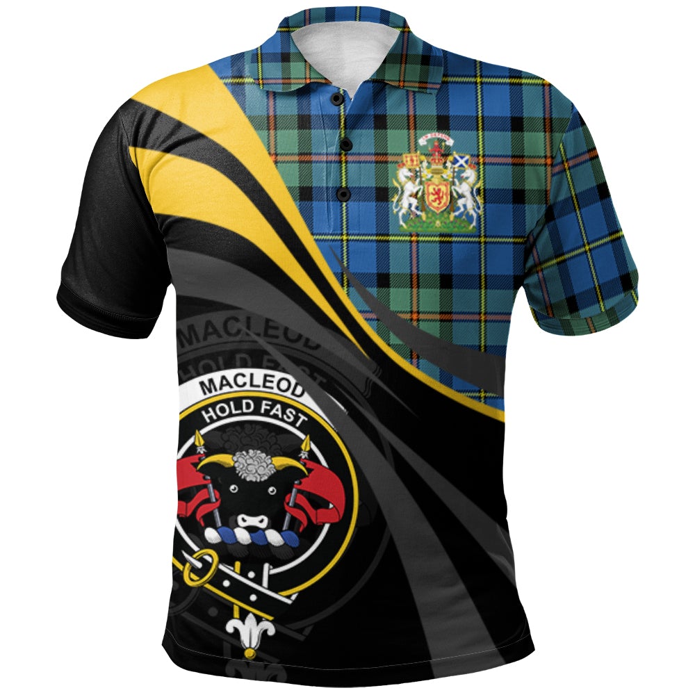MacLeod of Harris Ancient Tartan Polo Shirt - Royal Coat Of Arms Style