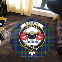 MacLeod of Harris Modern Tartan Crest Round Rug