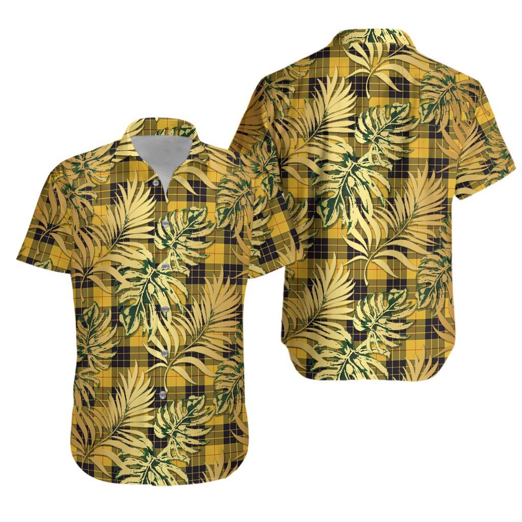 MacLeod of Lewis Ancient Tartan Vintage Leaves Hawaiian Shirt