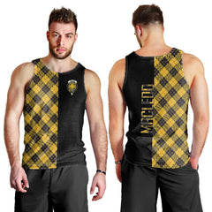 MacLeod of Lewis Ancient Tartan Crest Men's Tank Top - Cross Style
