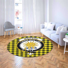 MacLeod of Lewis Modern Tartan Crest Round Rug