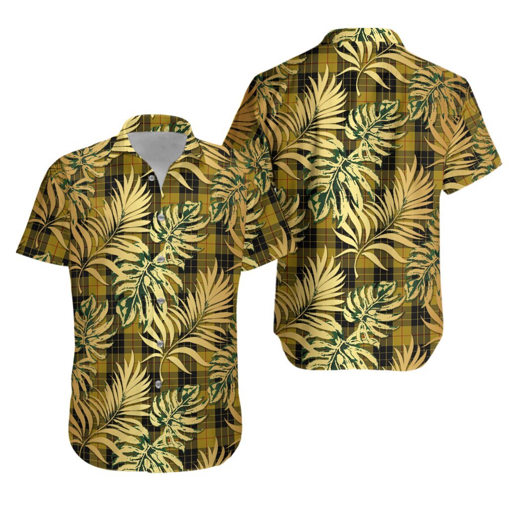 MacLeod of Lewis Vestiarium Scoticum Tartan Vintage Leaves Hawaiian Shirt