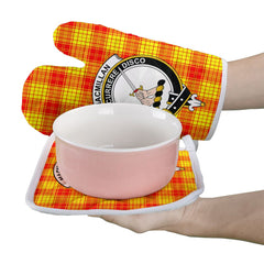 MacMillan Tartan Crest Oven Mitt And Pot Holder (2 Oven Mitts + 1 Pot Holder)