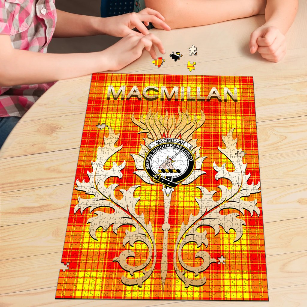 MacMillan Tartan Crest Thistle Jigsaw Puzzles