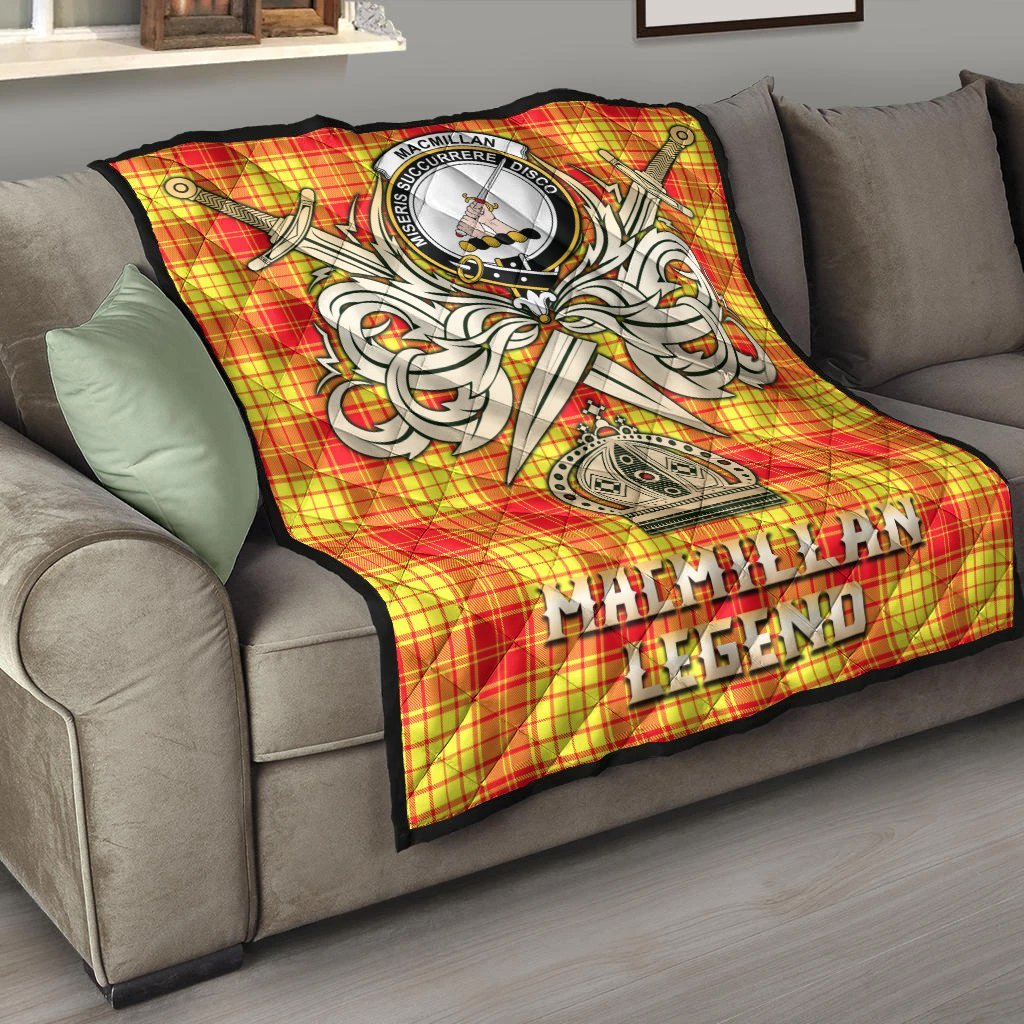 MacMillan Tartan Crest Legend Gold Royal Premium Quilt
