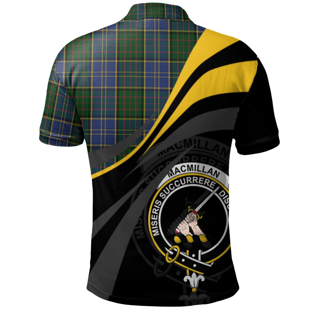 MacMillan Hunting Tartan Polo Shirt - Royal Coat Of Arms Style